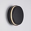 Extendable outdoor wall light Muriel - black with integrated LED