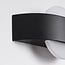 Modern outdoor wall light Esmee - black with integrated LED