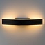 Design outdoor wall light Dean - black with integrated LED