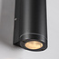 Modern 2-light outdoor wall light - Mika black