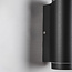 Modern 2-light outdoor wall light - Mika black