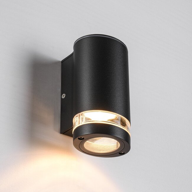 Industrial outdoor wall light Stef - black