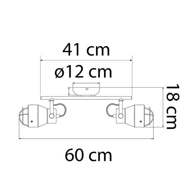 Boston Industrial Ceiling light - copper