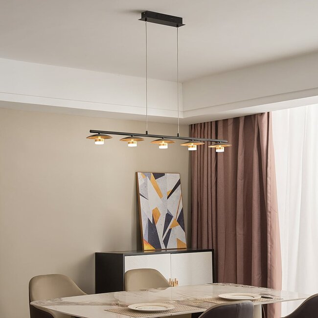 Modern ceiling lamp, 5-light - Martha