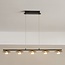 Modern 5-light pendant lamp Martha with integrated LEDs, dimmable