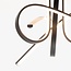 Designer ceiling lamp Fallon with integrated LED, 3-step dimmable