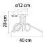 Designer ceiling lamp Fallon with integrated LED, 3-step dimmable