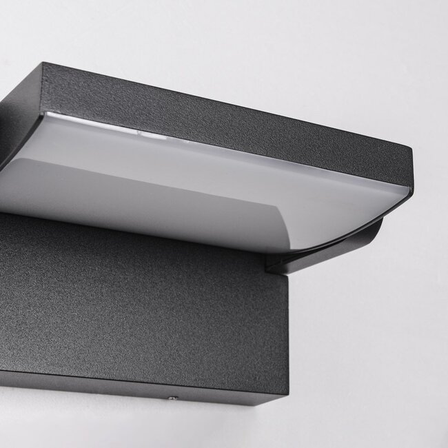 Adjustable outdoor wall light Berlin - black with integrated LED