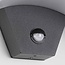 Designer outdoor wall light Vic with sensor - black integrated LED