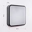 Modern square outdoor wall light Seb - black 20 cm