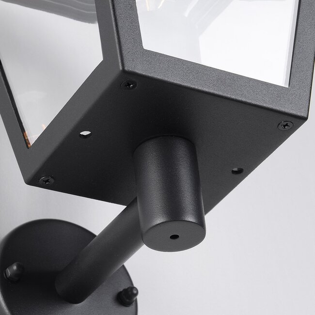 Rustic outdoor wall light Dax - black