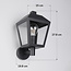 Rural outdoor wall lamp Dax - Black