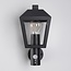 Rustic outdoor wall light Dax with sensor - black