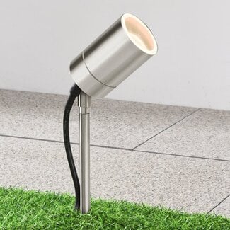 Modern garden spotlight stainless steel - Chad
