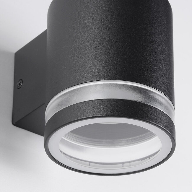 Modern outdoor wall light Dahlia - black