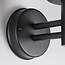 Lore rustic outdoor wall light with sensor - black
