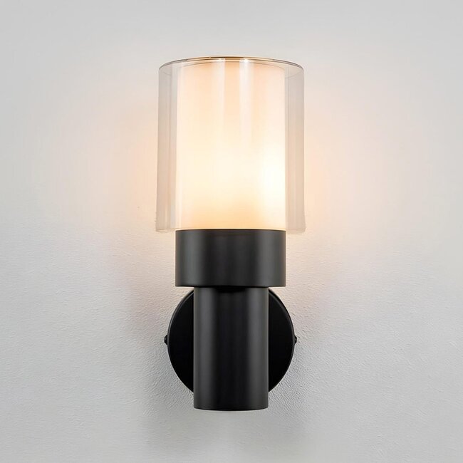 Black outdoor wall lamp E27 - Bax
