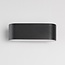Modern outdoor wall light Tino - black with integrated LED