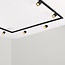 Modern 1.5 metre single-phase track lighting system with Lexi spotlights - spotlights on track