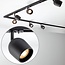 Modern 3-metre single-phase track lighting system with Day spotlights - Ceiling spotlights