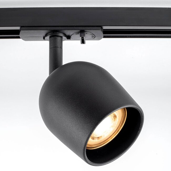 Modern 3-metre single-phase track lighting system with Day spotlights - Ceiling spotlights