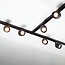 3 metre 1-phase track system set with Day spotlights, black