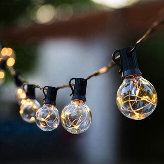 Solar string lights for outdoor use, 7.5 metres, 25 lights - Zeus