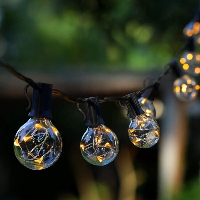 Solar string lights for outdoor use, 7.5 metres, 25 lights - Zeus