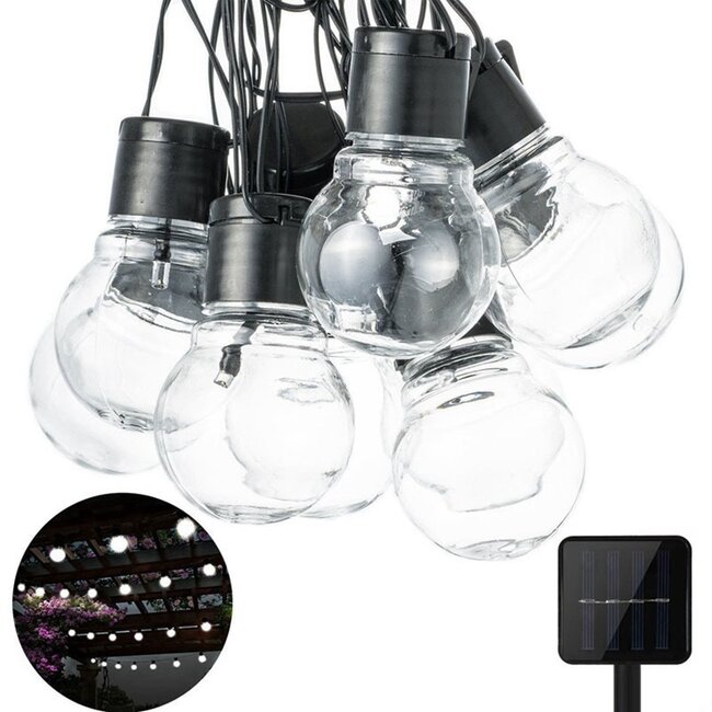 Outdoor solar string lights 5 metres 20 bulbs - Cassius