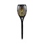 Decorative solar torch Black Cleo - Set of 2