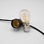 Solar string lights 20 metres with 20 double filament bulbs, 10W solar panel