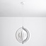 1-light designer pendant light Luana - white iron