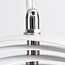1-light designer pendant light Luana - white iron