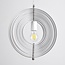 Designer pendant lamp in white iron, 1-light - Luana
