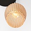 3-light modern pendant light Lana - amber glass