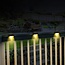 Multifunctional black solar outdoor light Cortez - Set of 8