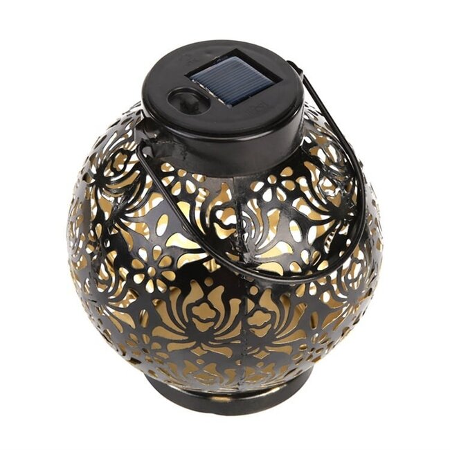 Stylish black Solar table lamp - Darius