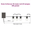 Solar string lights 20 metres with 20 or 25 bulbs, 6W solar panel