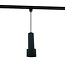 Jim t1-phase track tube pendant light, black