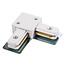 90-degree connector for single-phase rail - White