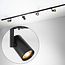 Black 1-phase Track lighting system, 1.5 metres, with Blake spotlights - ceiling spotlights