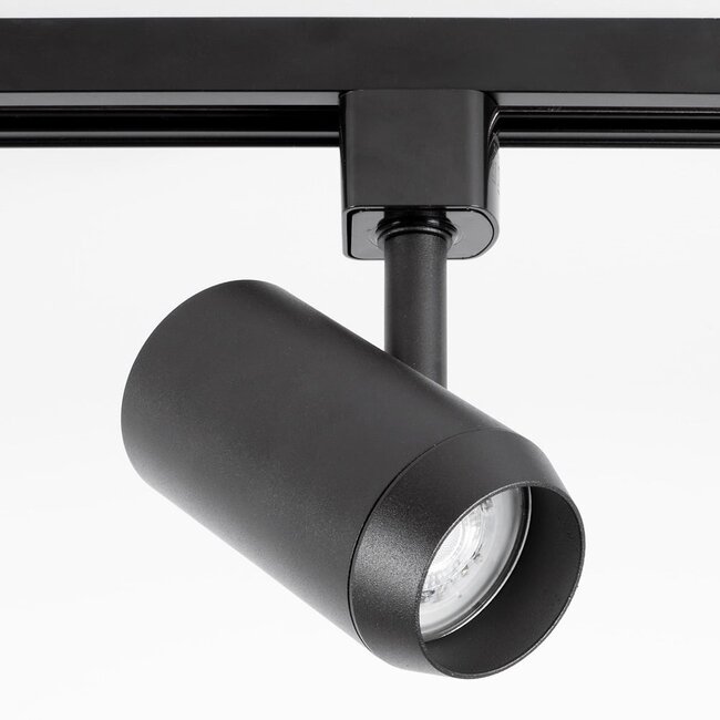 Industrial 1-phase 3-metre track lighting system with Claire spotlights - Ceiling rail