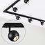 1-phase track system set of 3 metres with Dex spotlights, black