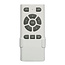 Merel White ceiling fan with remote control, including LED