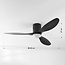 3-blade ceiling fan Zazoe incl. LED - black