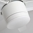 Modern Rico ceiling fan in White with remote control, including LED