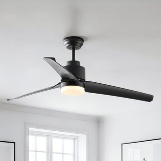 Ceiling fan Akira incl. LED - black