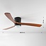 Rani ceiling fan with oak blades, including LED