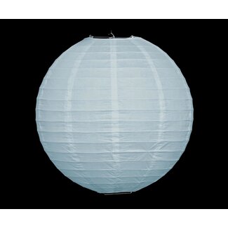 Light blue nylon lantern for outdoor use