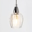 3-light pendant light Virginia - chrome and clear glass